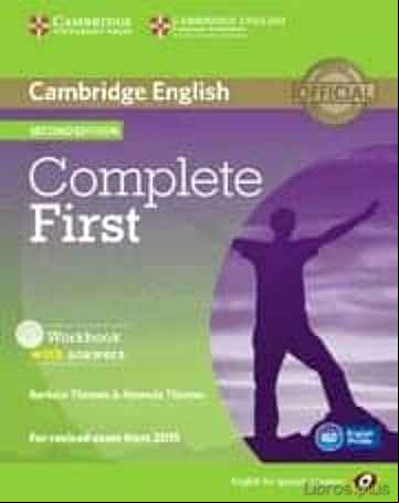 Descargar ebook COMPLETE FIRST CERTIFICATE FOR SPANISH SPEAKERS WORKBOOK WITH ANSWERS WITH AUDIO CD 2ND EDITION