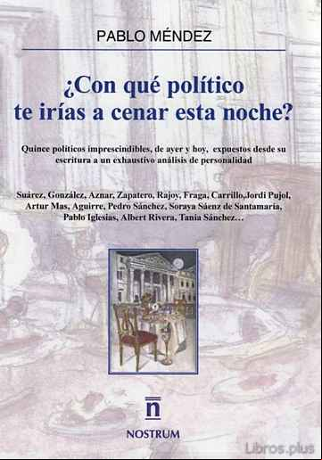 Descargar ebook ¿CON QUE POLITICO TE IRIAS A CENAR ESTA NOCHE?