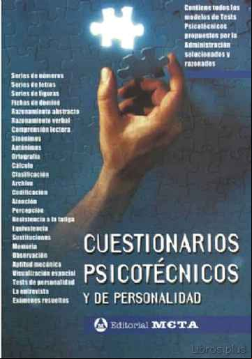 Descargar ebook CUESTIONARIOS PSICOTECNICOS Y DE PERSONALIDAD: EJERCICIOS PRACTICOS (4ª ED.)