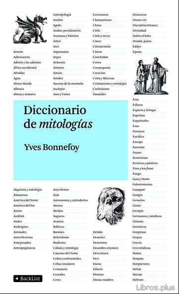 Descargar gratis ebook DICCIONARIO DE MITOLOGIAS en epub