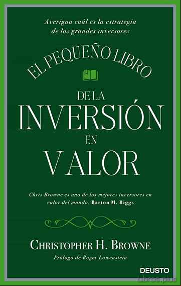 Descargar gratis ebook EL PEQUEÑO LIBRO DE LA INVERSION EN VALOR en epub