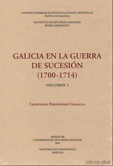 Descargar gratis ebook GALICIA EN LA GUERRA DE SUCESION (1700-1714) (2 VOLS.) en epub
