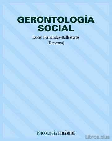 Descargar ebook GERONTOLOGIA SOCIAL