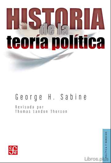 Descargar gratis ebook HISTORIA DE LA TEORIA POLITICA en epub