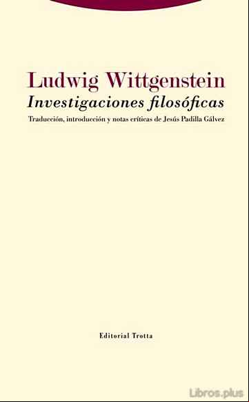 Descargar gratis ebook INVESTIGACIONES FILOSÓFICAS en epub
