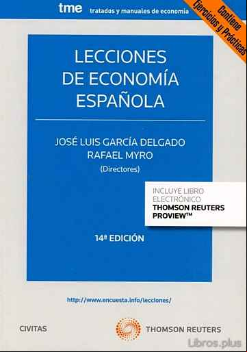 Descargar gratis ebook LECCIONES DE ECONOMIA ESPAÑOLA 2019 en epub