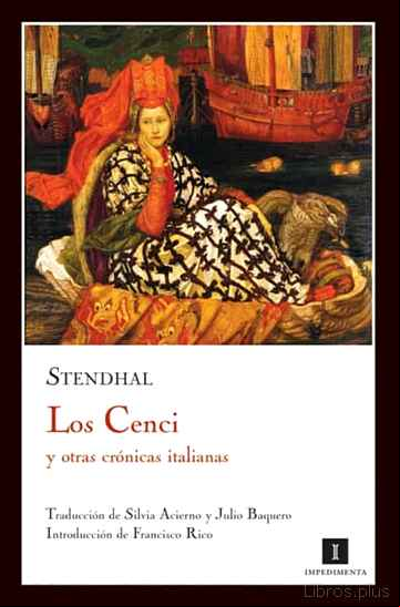 Descargar gratis ebook LOS CENCI Y OTRAS CRONICAS ITALIANAS en epub