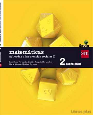 Descargar ebook MATEMÁTICAS APLICADAS A LAS CIENCIAS SOCIALES II 2º BACHILLERATO SAVIA 2016