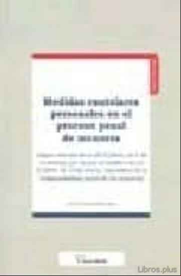 Descargar gratis ebook MEDIDAS CAUTELARES PERSONALES EN EL PROCESO PENAL DE MENORES en epub