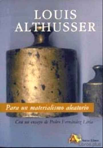 Descargar gratis ebook PARA UN MATERIALISMO ALEATORIO en epub