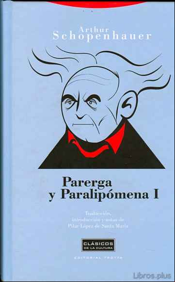 Descargar gratis ebook PARERGA Y PARALIPOMENA, T.I en epub