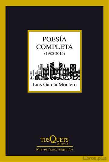 Descargar gratis ebook POESIA COMPLETA (1980-2015) en epub