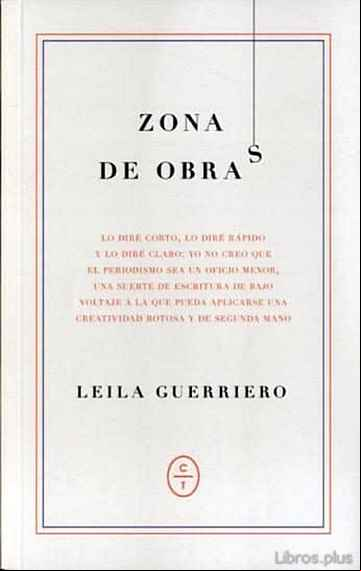 Descargar ebook ZONA DE OBRAS